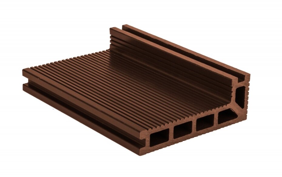 G21 Terasové prkno G21 zakončovací, 2,5 x 14 x 400 cm, třešeň, WPC G21-63909964 - main (1)