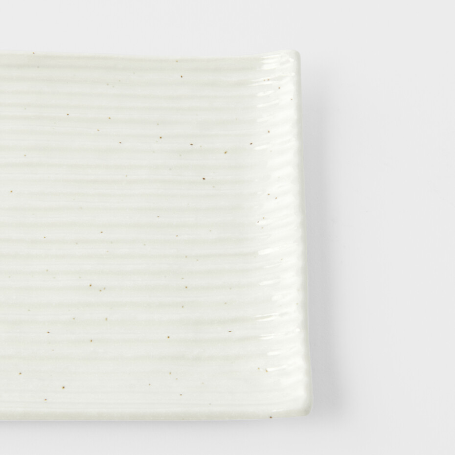 Servírovací talíř CONTOUR 24 x 15 cm, bílá, keramika, MIJ - main (4)