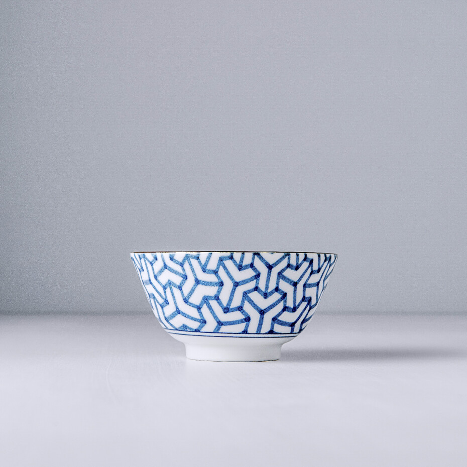 Jídelní miska HERRINGBONE INDIGO IKAT 13 cm, 350 ml, MIJ - main (4)