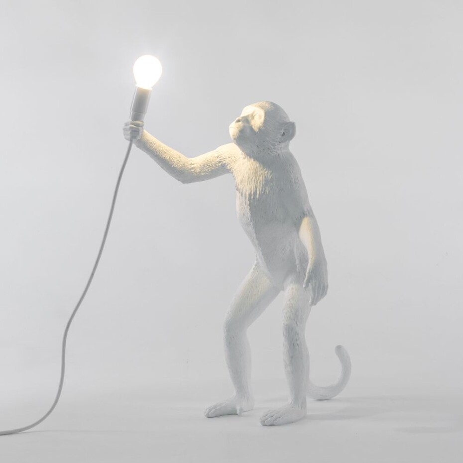 Stolní lampa MONKEY STANDING 54 cm, bílá, Seletti - main (2)