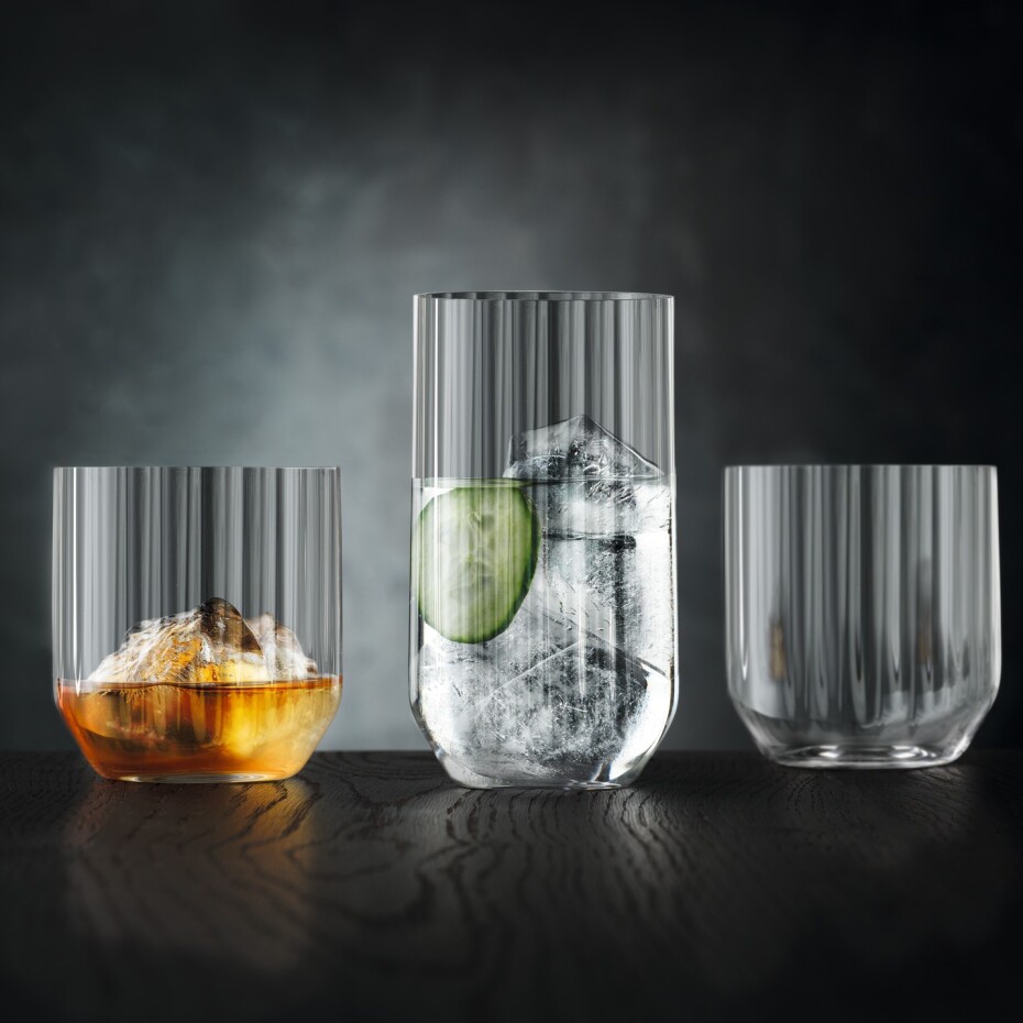 Sklenice na whisky LINEAR 345 ml, sada 4 ks, čirá, Spiegelau - main (2)