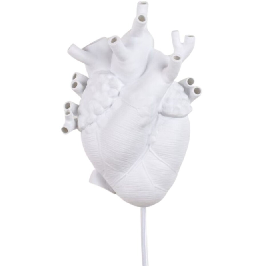 Nástěnné dekorační světlo HEART 32 cm, bílá, Seletti - main (0)