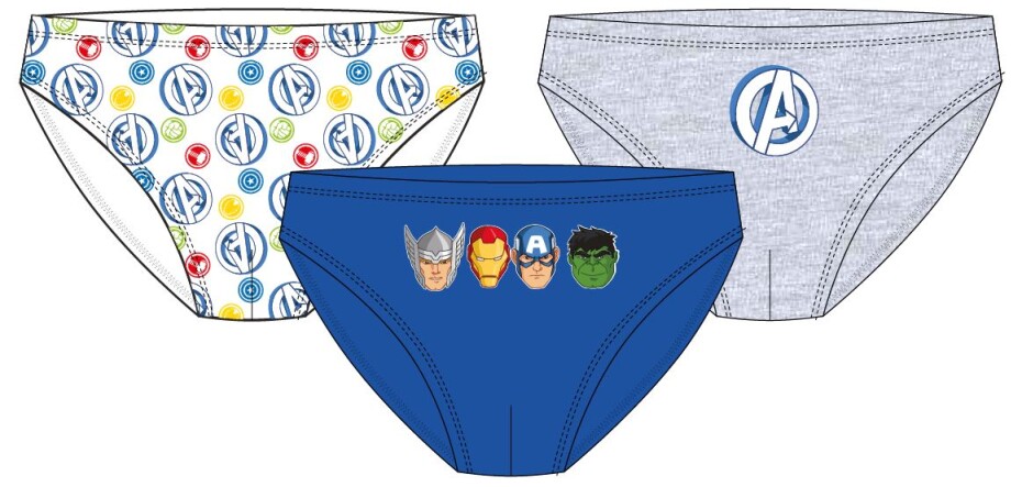 Avangers - licence Chlapecké slipy - Avengers 5233369, mix barev Barva: Mix barev, Velikost: 128-134 - main (0)