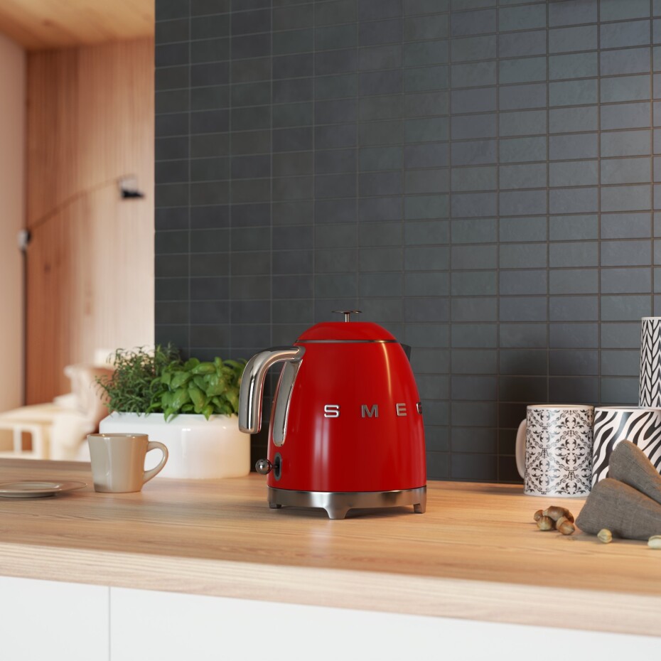 Rychlovarná konvice 50'S STYLE MINI KLF05RDEU, 800 ml, červená, Smeg - main (2)