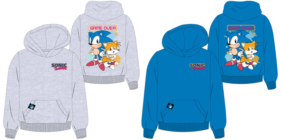 Ježek SONIC - licence Chlapecká mikina - Ježek Sonic 5218091, modrá Barva: Modrá, Velikost: 116 - main (0)