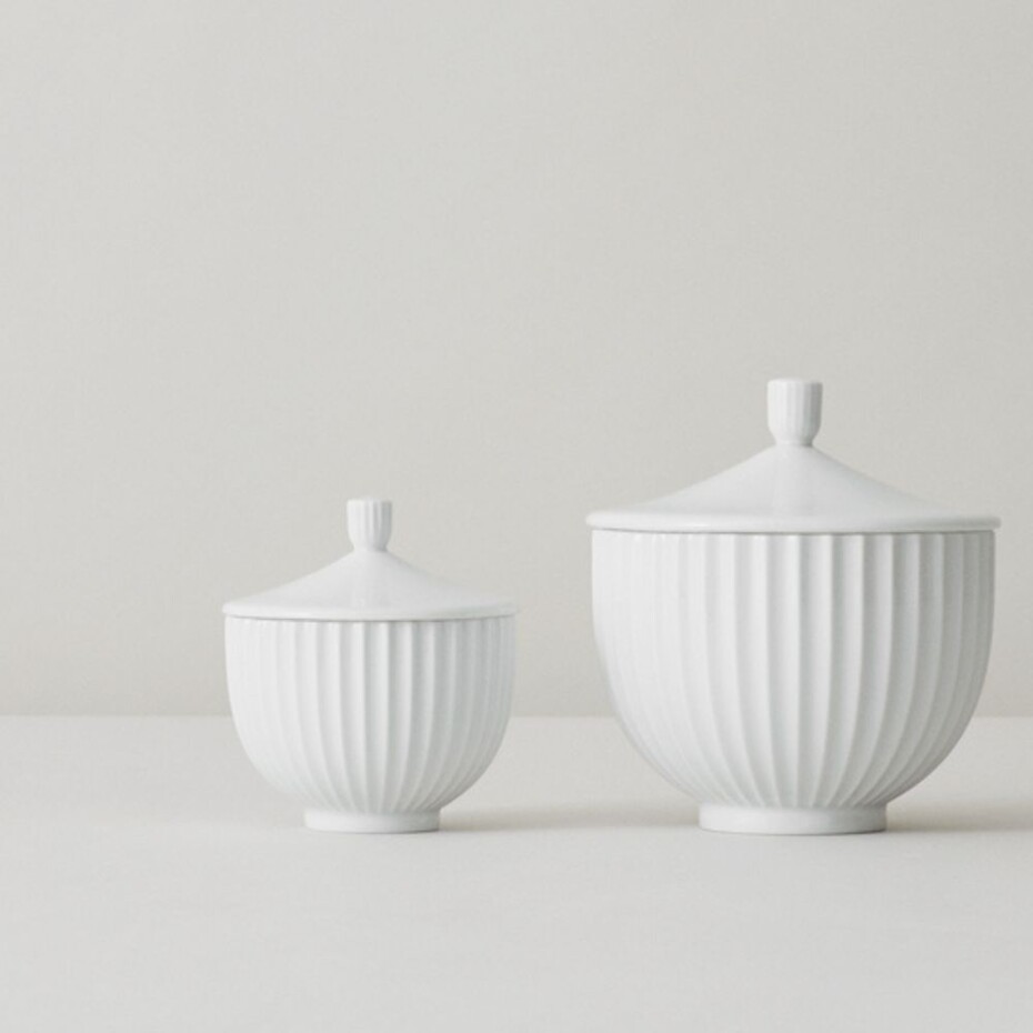 Dóza na sladkosti BONBONNIÈRE 14 cm, porcelánově bílá, porcelán, Lyngby - main (2)