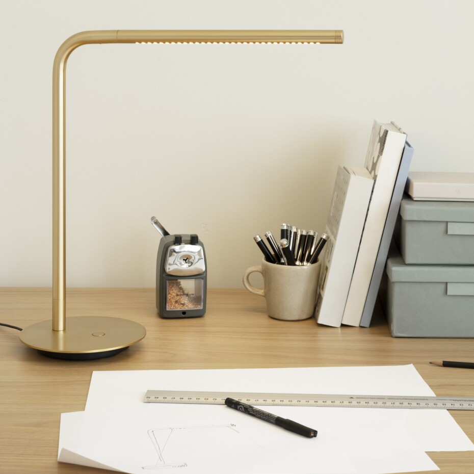 Stolní lampa OMNI 46 cm, zlatá, hliník, Umage - main (1)
