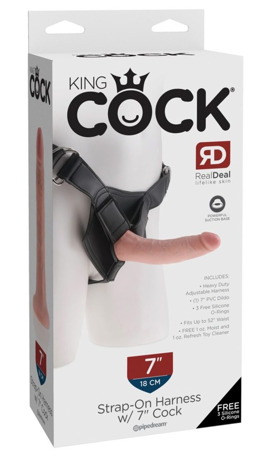 Pipedream King Cock Strap-on Harness w/ 7" Cock - main (8)