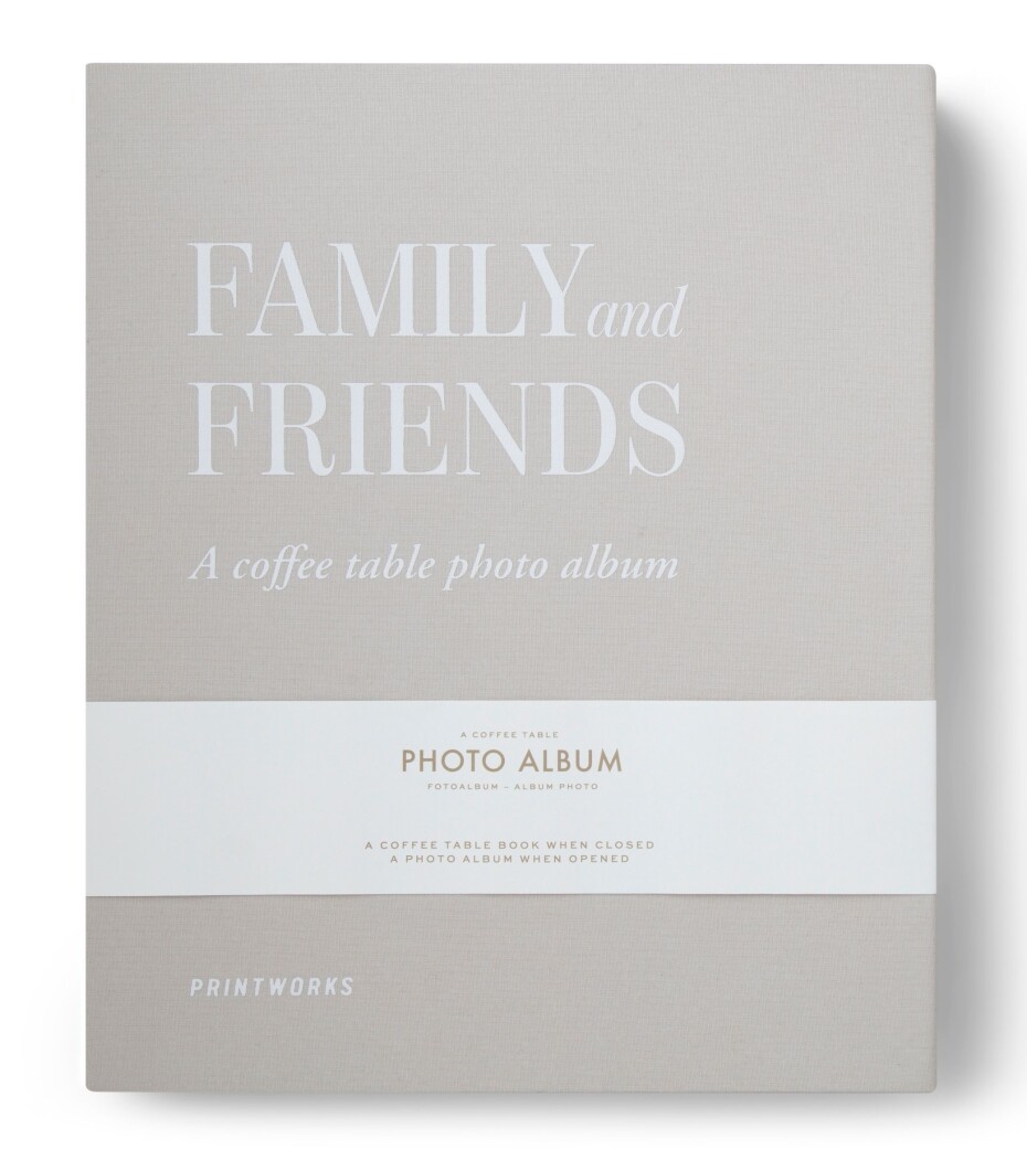 Fotoalbum FAMILY AND FRIENDS L, stříbrná, Printworks - main (0)
