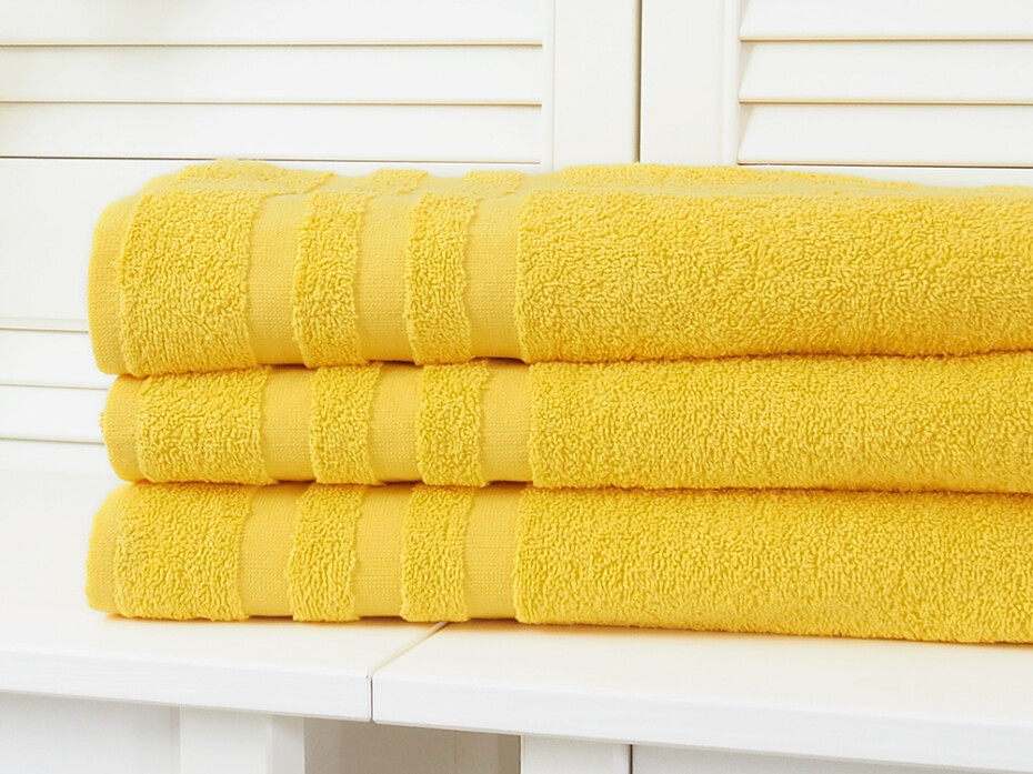 B.E.S. - Petrovice, s.r.o. Bavlněný froté ručník Standard - Yellow Rozměr: 30 x 50 - main (2)