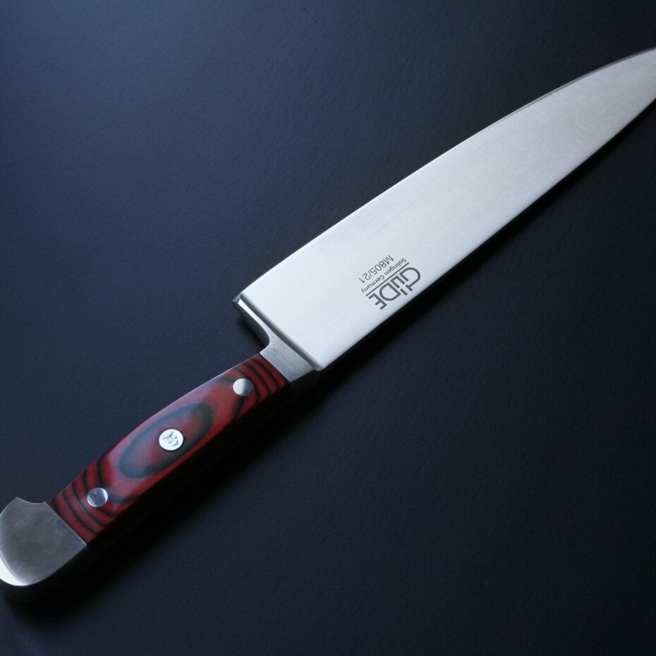 Güde Solingen Kuchařský nůž ALPHA MIKARTA 21 cm, červená, Güde - main (3)