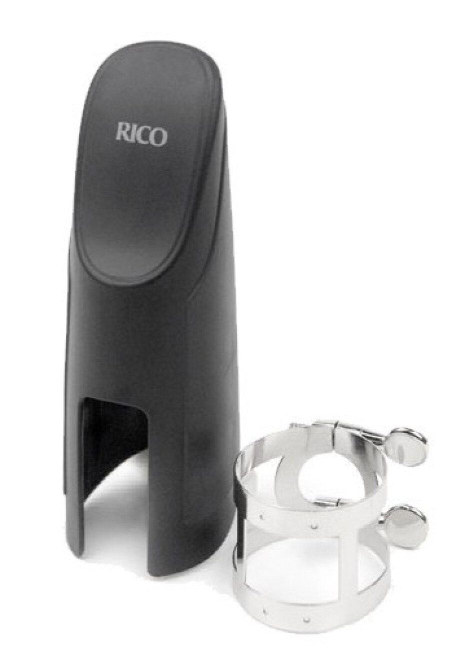 Rico RBS1N Ligature & Cap - Bari Sax - Nickel Plated - main (0)