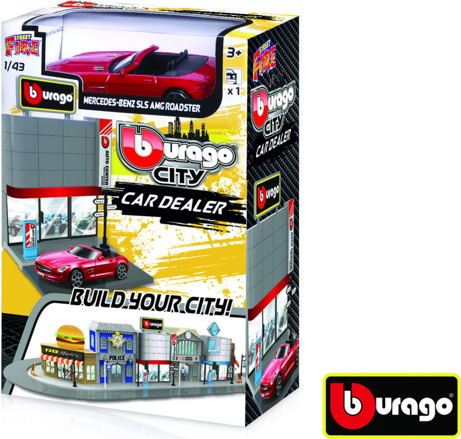 Bburago city 1:43 18-31501 Prodejna aut - main (0)