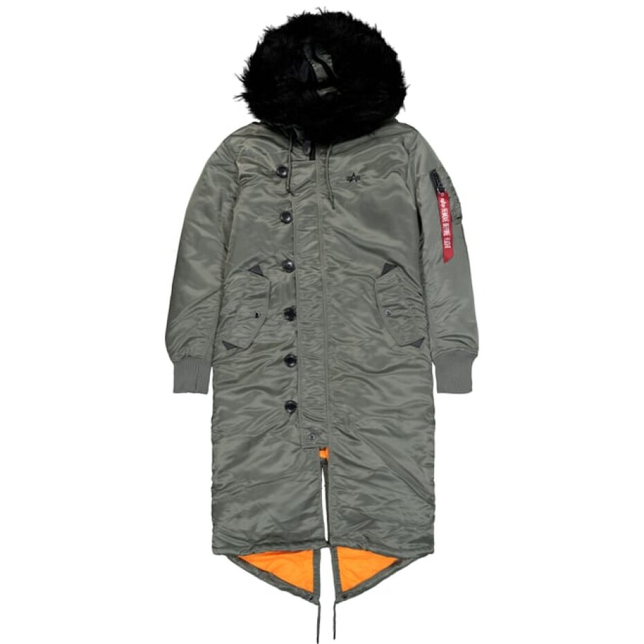 Alpha Industries Bunda dámská  Long Fishtail Wmn zelená vintage S - main (0)