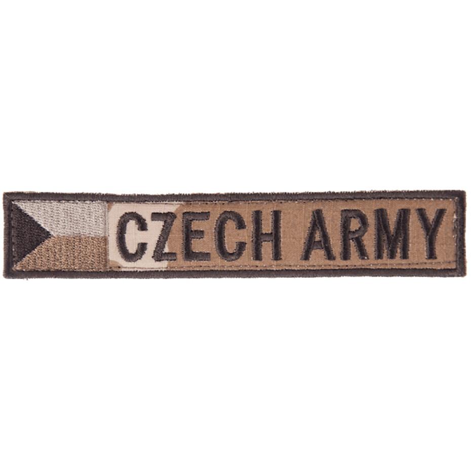 Nášivka:CZECH ARMY - jmenovka s vlajkou vz. 95 béžový | bojová - main (0)