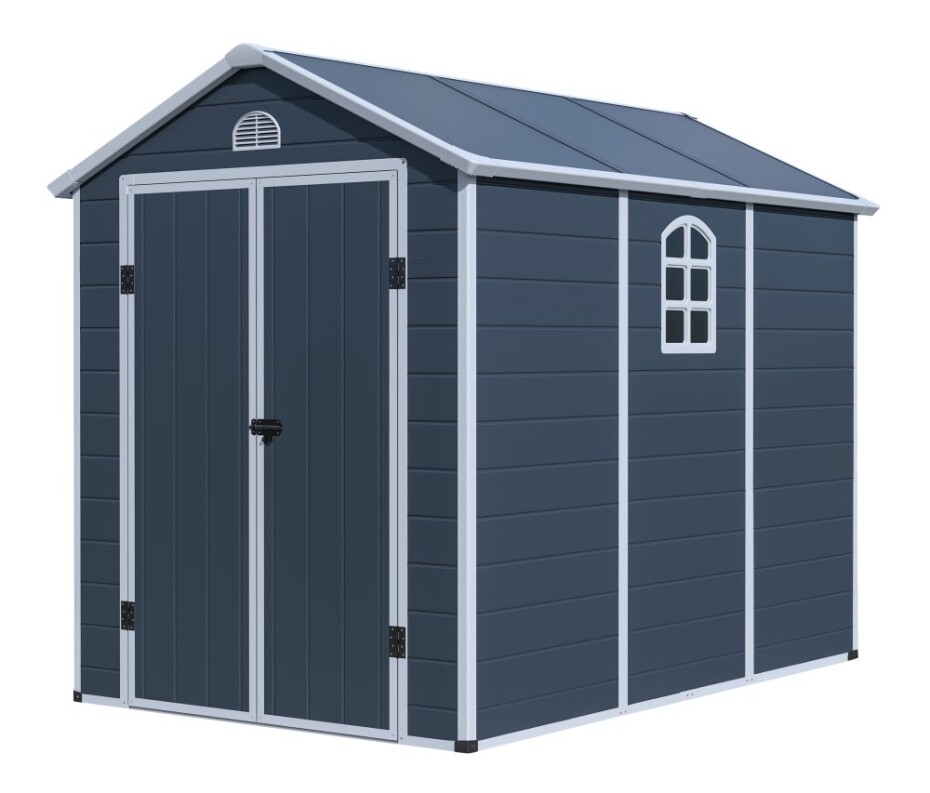 G21 Zahradní domek G21 Boston 670 - 241 x 278 cm, plastový, šedý G21-6390074 - main (0)