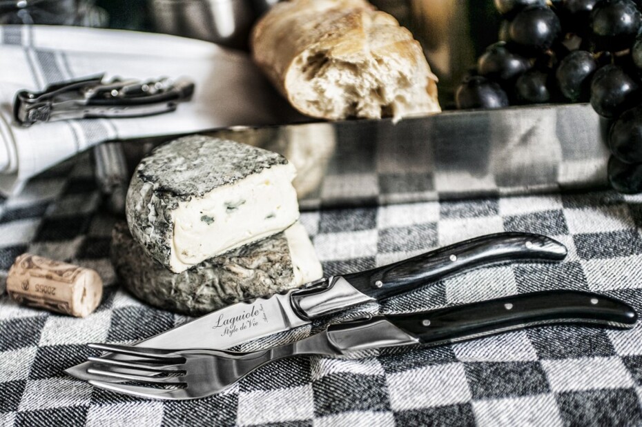 Steaková vidlička LUXURY, sada 6 ks, černý eben, Laguiole - main (1)