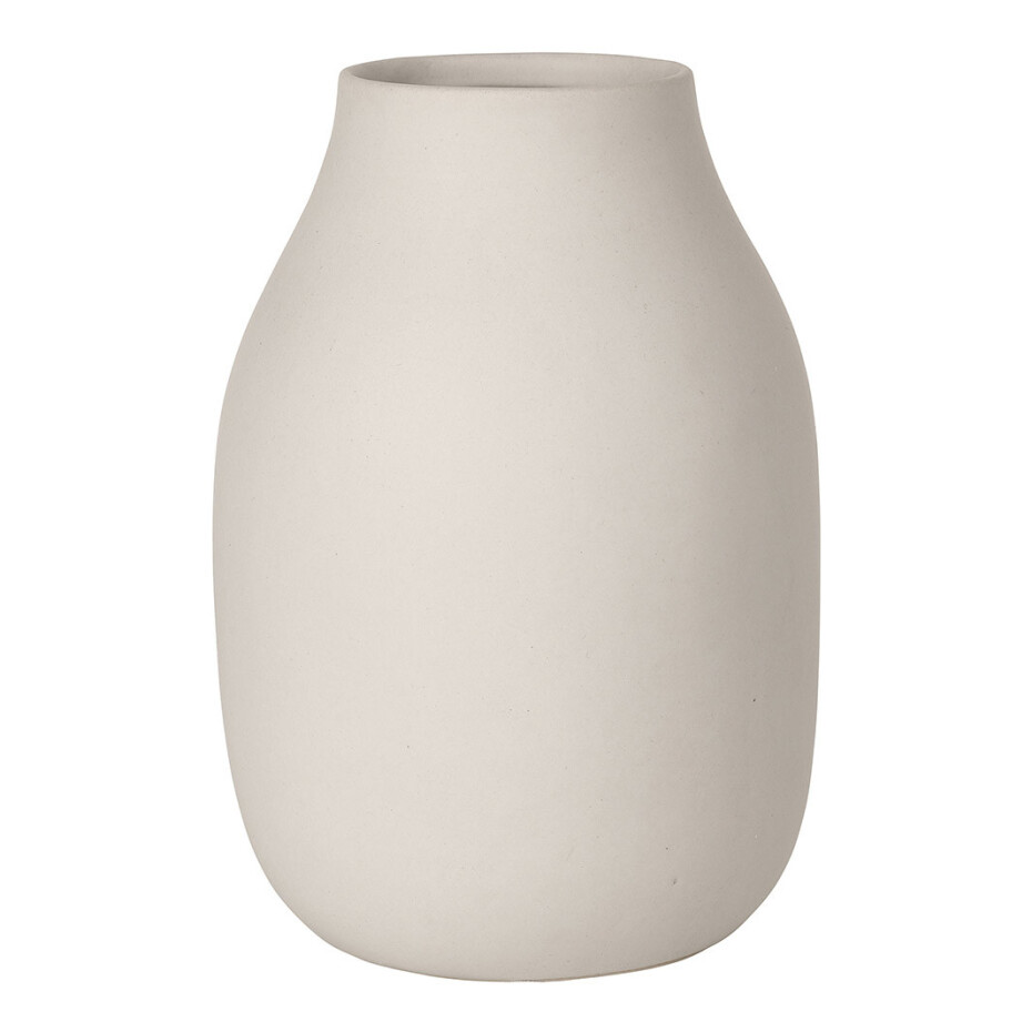 Váza COLORA krémová Ø 14 cm BLOMUS - main (0)