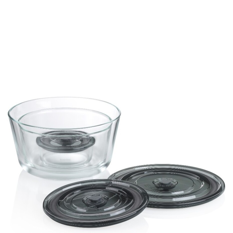 KELA Dóza na potraviny skladovací Aurelia sklo 19 x 9 cm, 1,22l 
 KL-12641 - main (1)