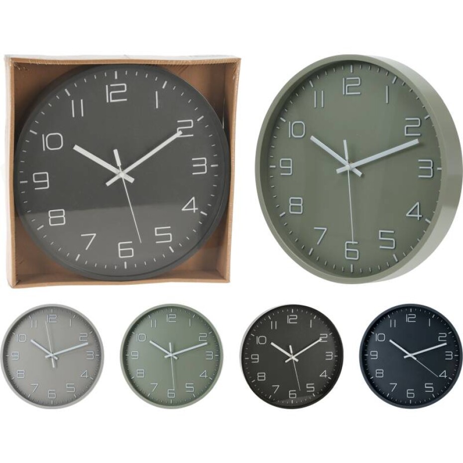 SEGNALE Hodiny nástěnné 30 cm šedá grafitová KO-HZ1601300seda - main (0)
