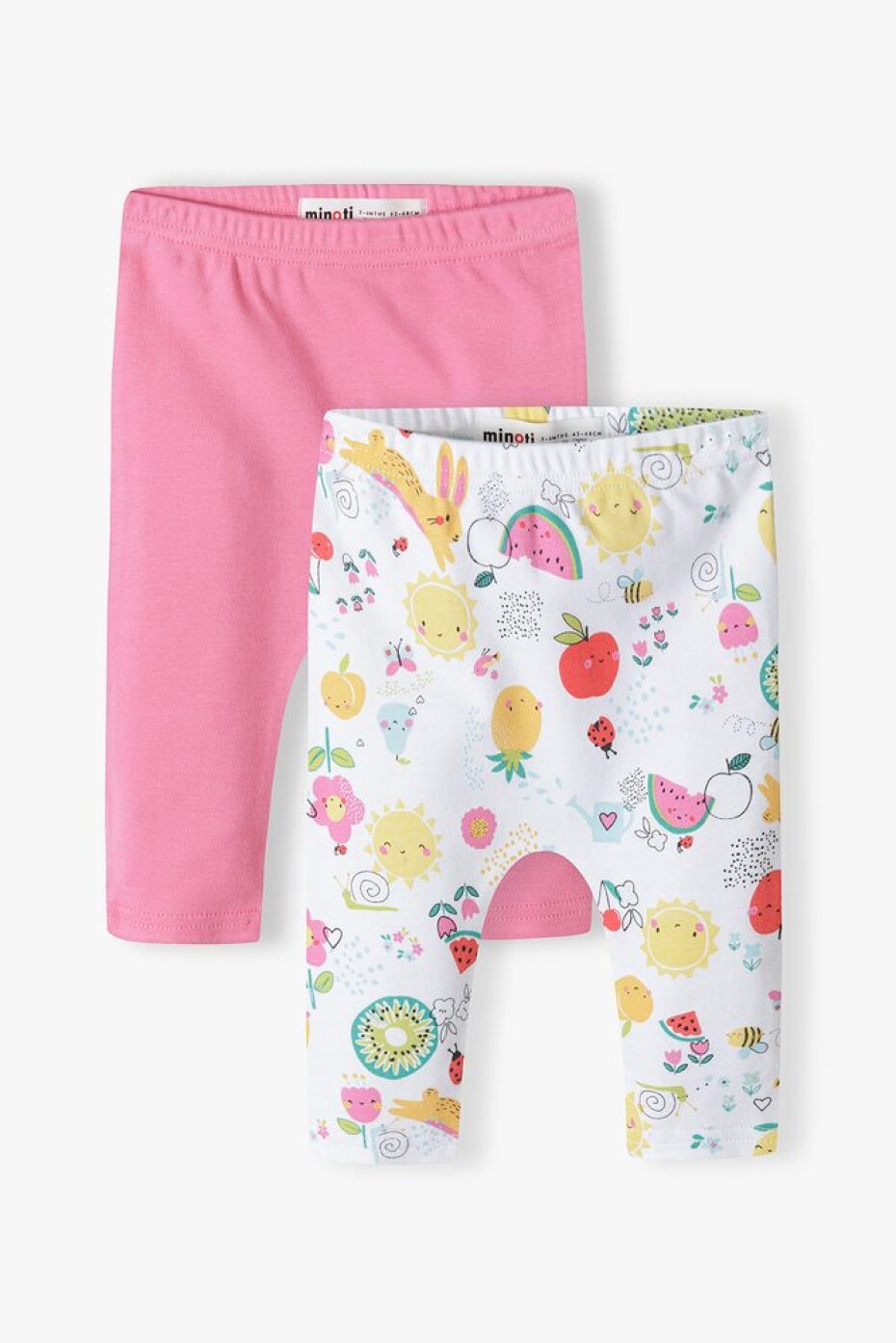 Kalhoty kojenecké 2pack, Minoti, Tulip 3, Holka - 68/74 | 6-9m - main (0)