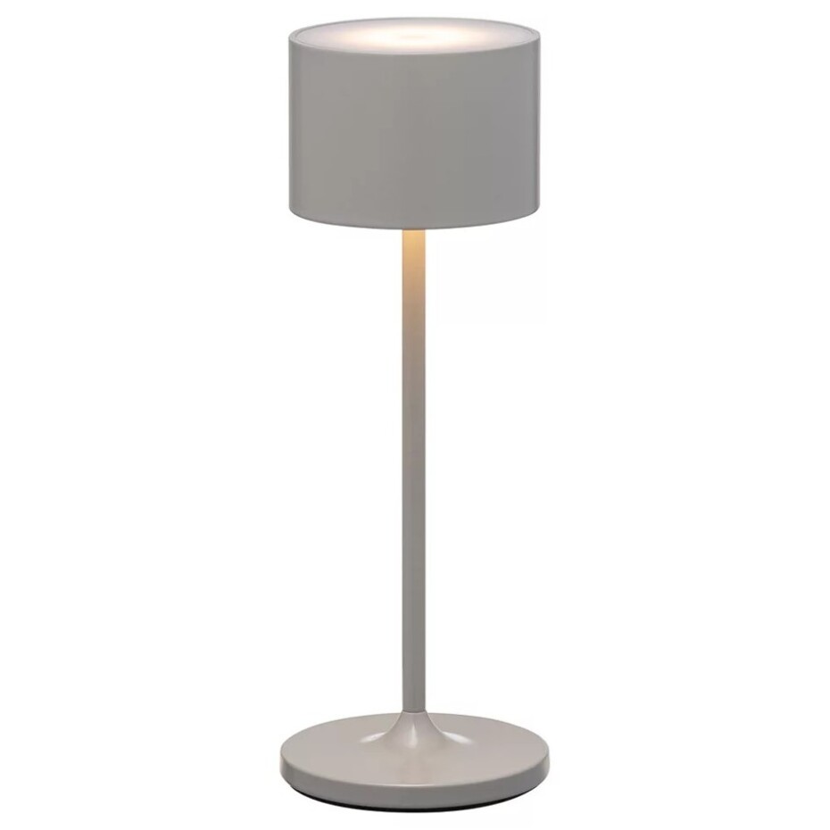 Přenosná stolní lampa FAROL MINI 19,5 cm, LED, satelitní šedá, hliník, Blomus - main (5)