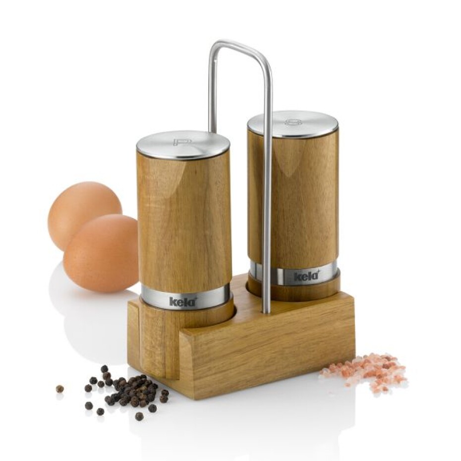 KELA Dochucovací sada na pepř a sůl 3 ks KAURI Akát KL-12198 - main (3)