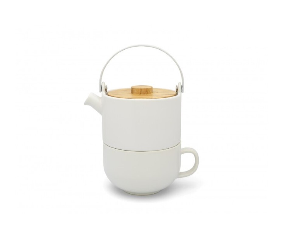 Čajová konvice UMEA TEA FOR ONE 500 ml, bílá, Bredemeijer - main (0)
