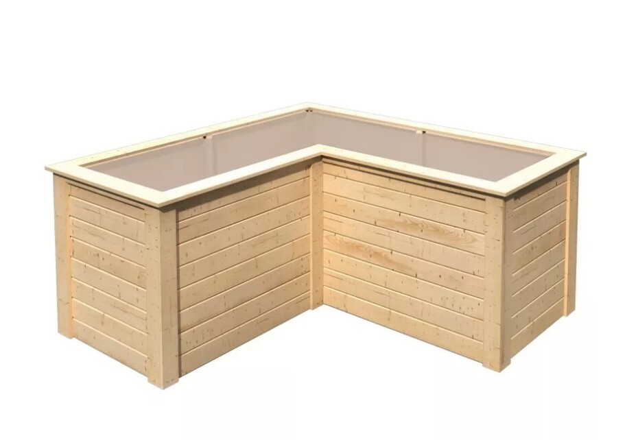 Vyvýšený záhon KARIBU HOCHBEET 280 L-FORM (23626) natur LG3161 - main (0)