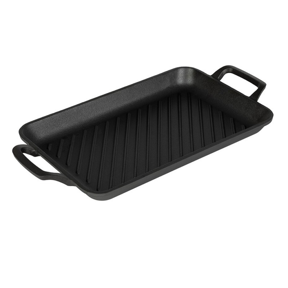 BERLINGERHAUS Grilovací deska litinová obdélníková 33*22*4,5 cm černá BH-6532 - main (4)