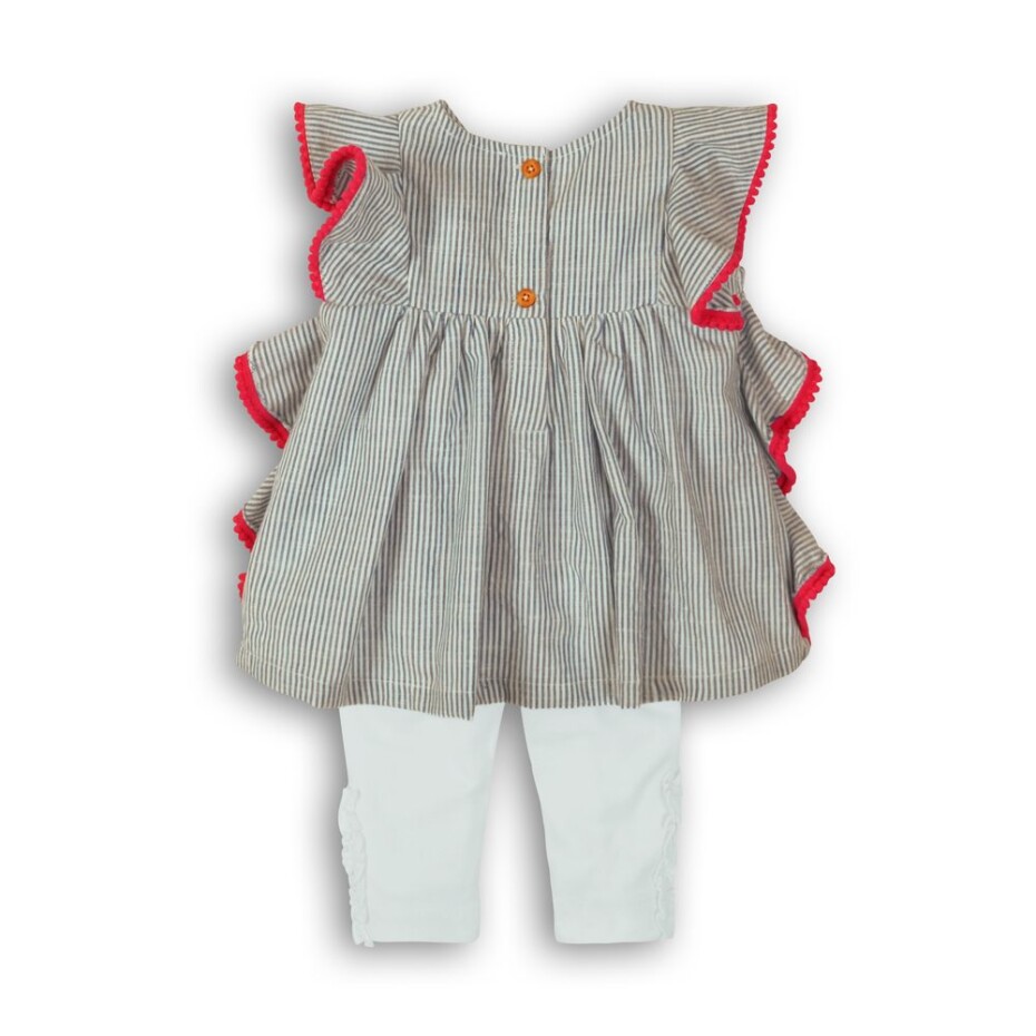 Kojenecký set dívčí - šatovka a legíny, Minoti, Parade 1, holka - 86/92 | 18-24m - main (1)