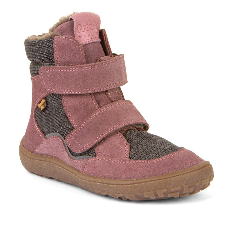 Dívčí zimní barefoot boty TEX WINTER Gray Pink, Froddo, G3160233-6, růžová - 31 - main (0)