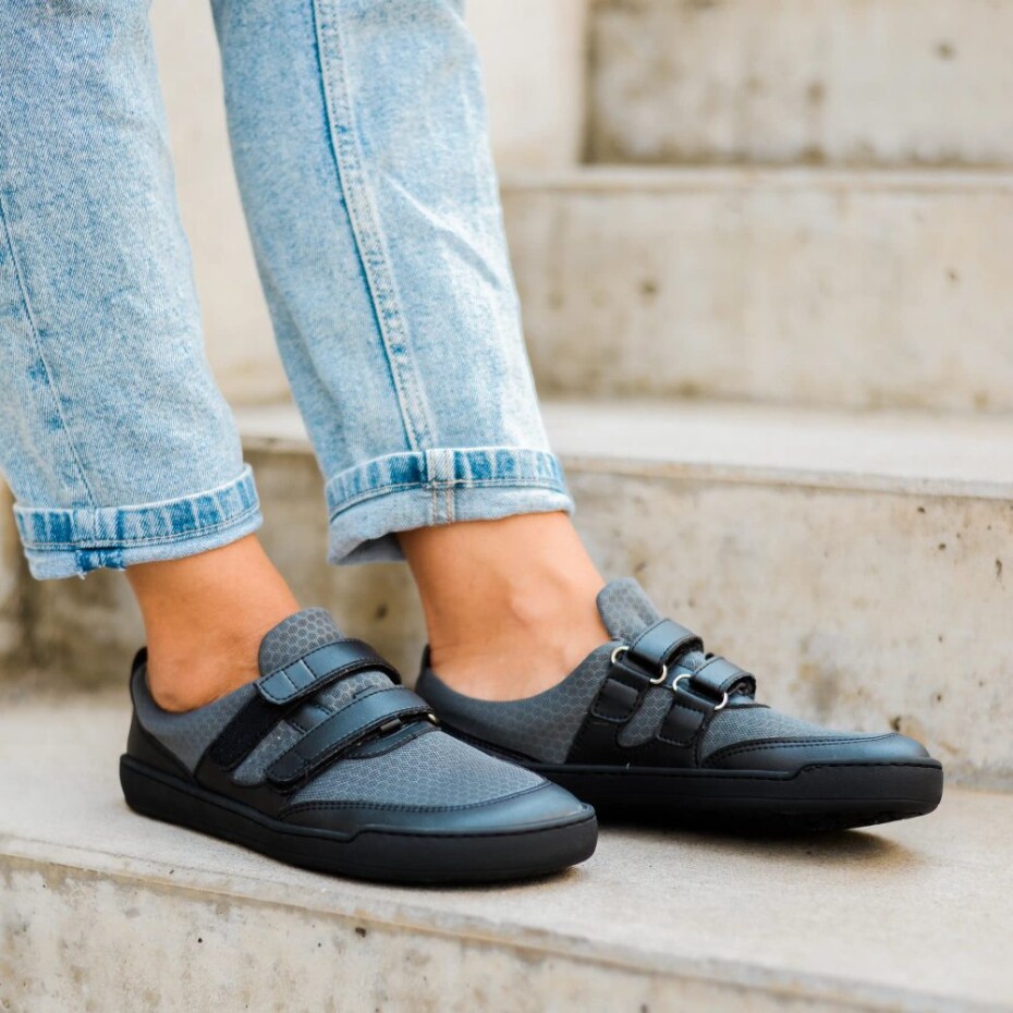 Dětské barefoot tenisky CRAVE CATBOURNE Grey, šedá - 28 - main (1)