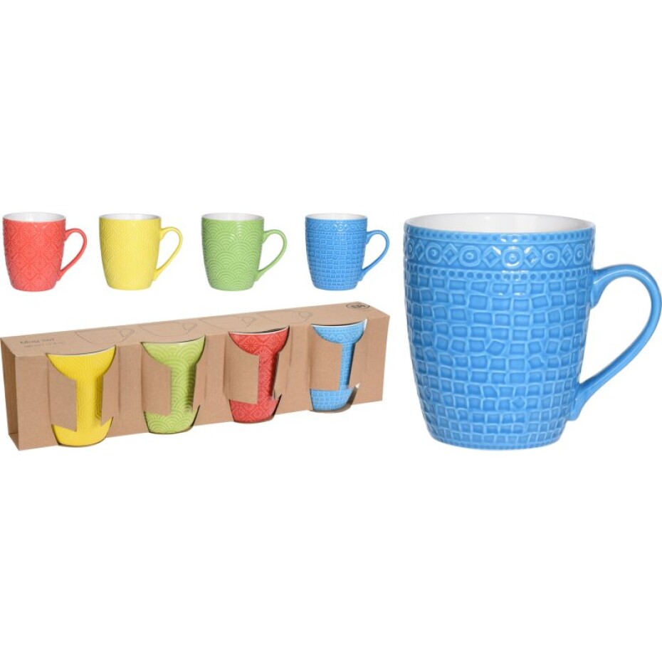 EXCELLENT Hrnek sada 4 ks porcelánový 380 ml KO-Q96000040 - main (5)