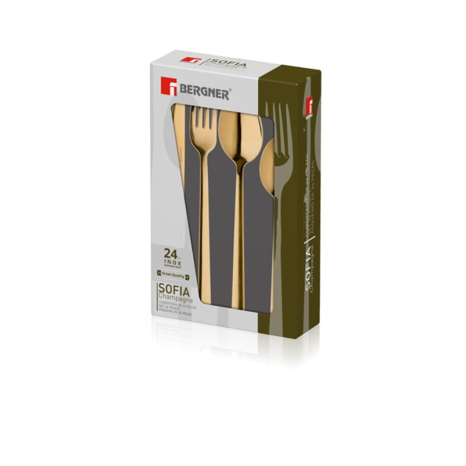 BERGNER Sada příborů nerez 24 ks Sofia champagne BG-45145-CH - main (7)
