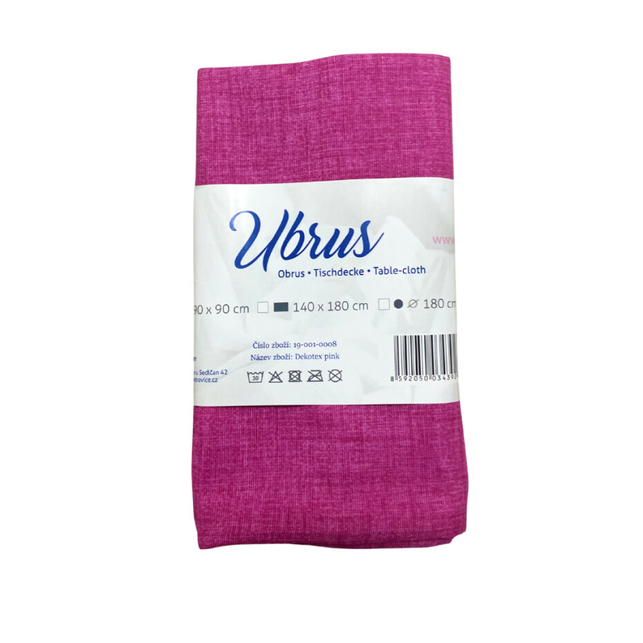 B.E.S. - Petrovice, s.r.o. Ubrus DEKOTEX - růžový Rozměr: 90 x 90 - main (1)