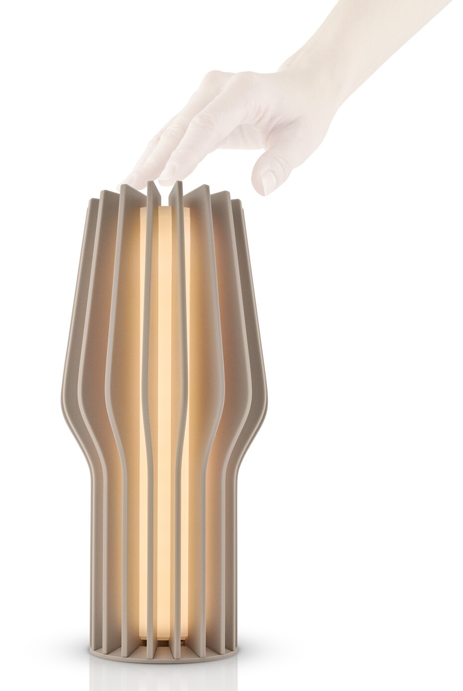 EVA SOLO Lampička LED, zářivá, na baterie, 25 cm, perleťově béžová - main (1)