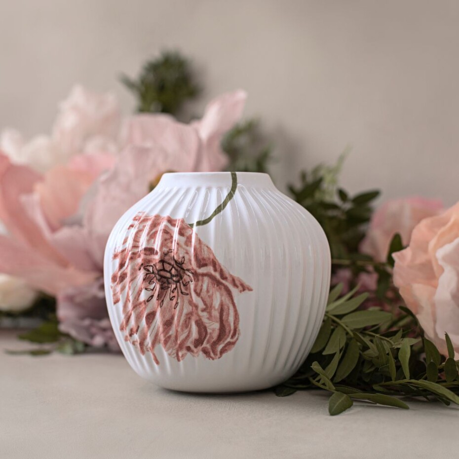 Váza HAMMERSHOI POPPY 13 cm, bílá, Kähler - main (1)