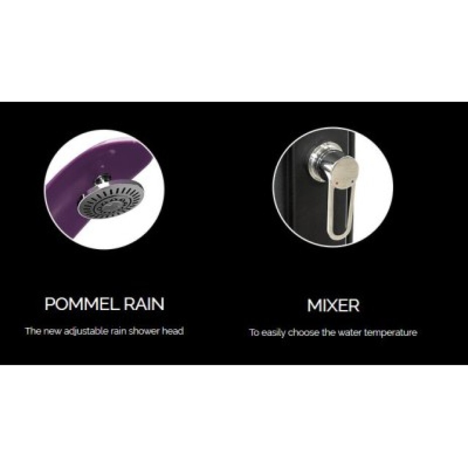 Formidra solární sprcha s oplachem nohou COBRA modrá 32 litrů - main (7)