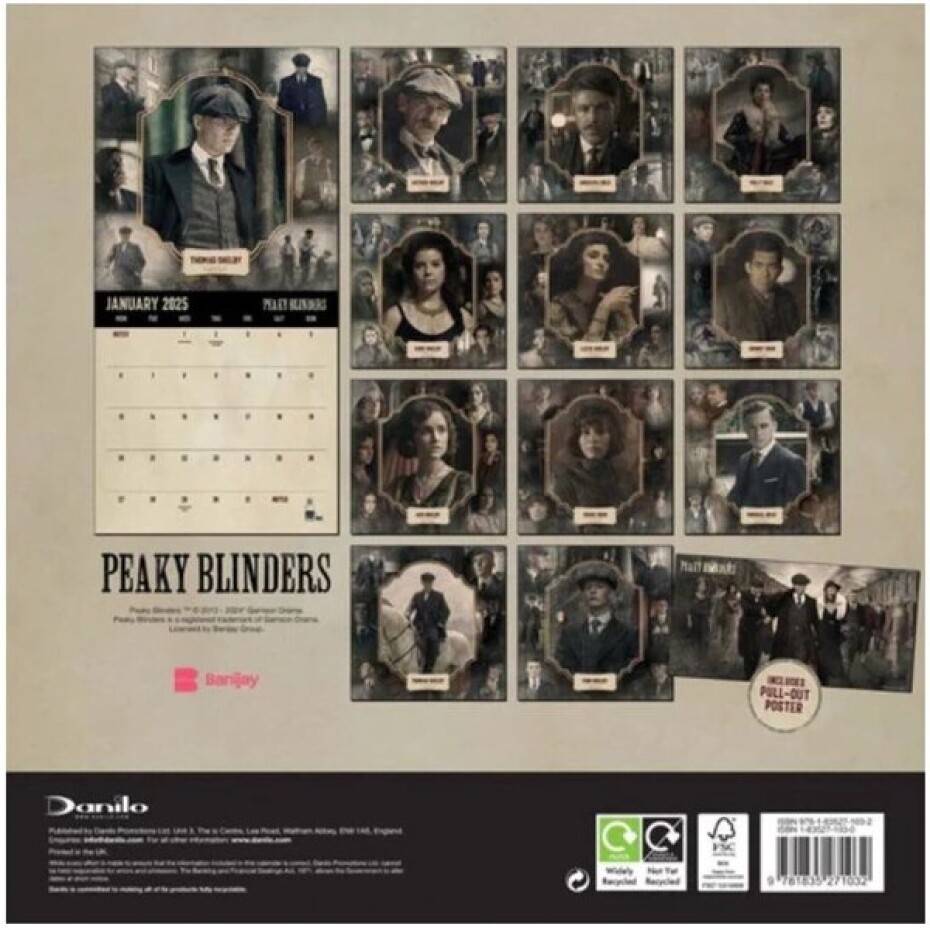 Kalendář Peaky Blinders 2025 - main (4)