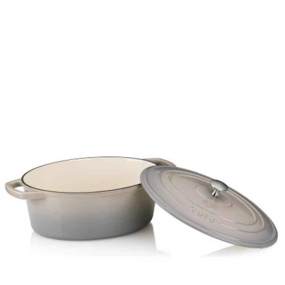 KELA Pekáč litinový s poklicí CALIDO 29x23x11cm šedá KL-12859 - main (1)