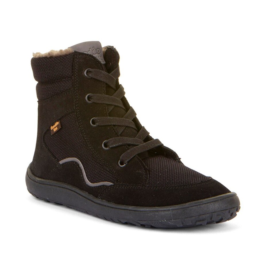 Dětské zimní barefoot boty TEX WOOL GROW Black, Froddo, G3160234-4, černá - 39 - main (0)