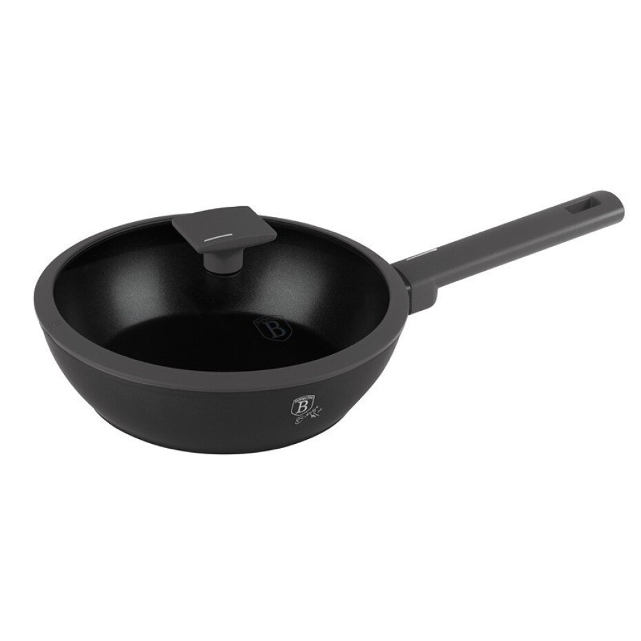BERLINGERHAUS Pánev hluboká s titanovým povrchem a poklicí 24 cm Antracit Collection BH-8122 - main (3)