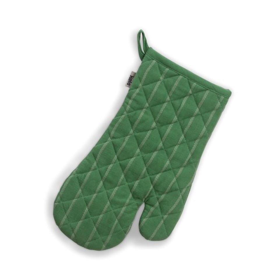 KELA Chňapka rukavice do trouby Cora 100% bavlna světle zelené/zelené pruhy 31,0x18,0cm KL-12818 - main (0)