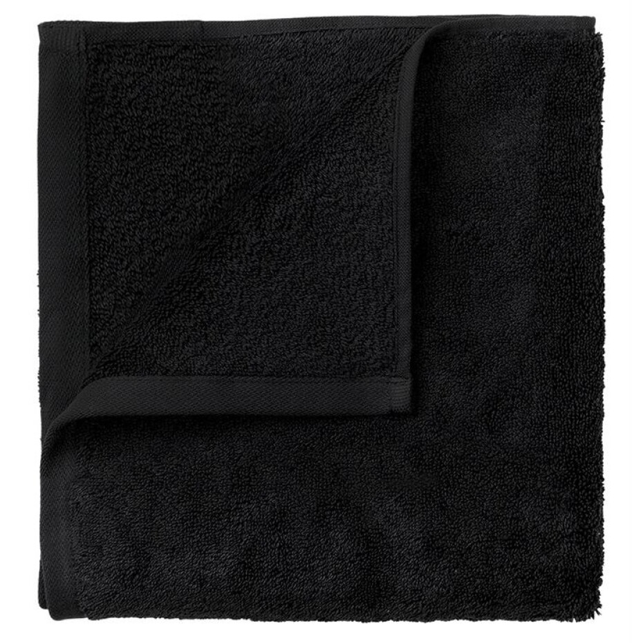 Sada ručníků na ruce RIVA 30x30 cm, sada 4 ks, černá, Blomus - main (0)