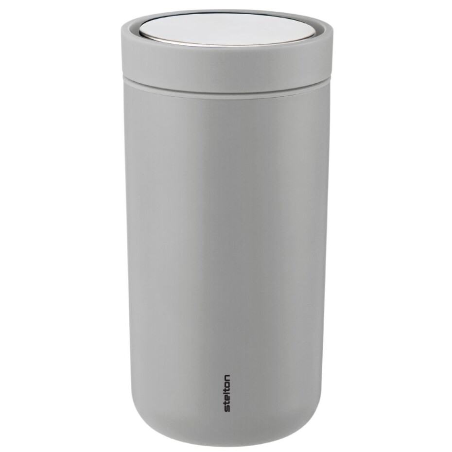 Termohrnek TO GO CLICK 200 ml, matná světle šedá, Stelton - main (0)