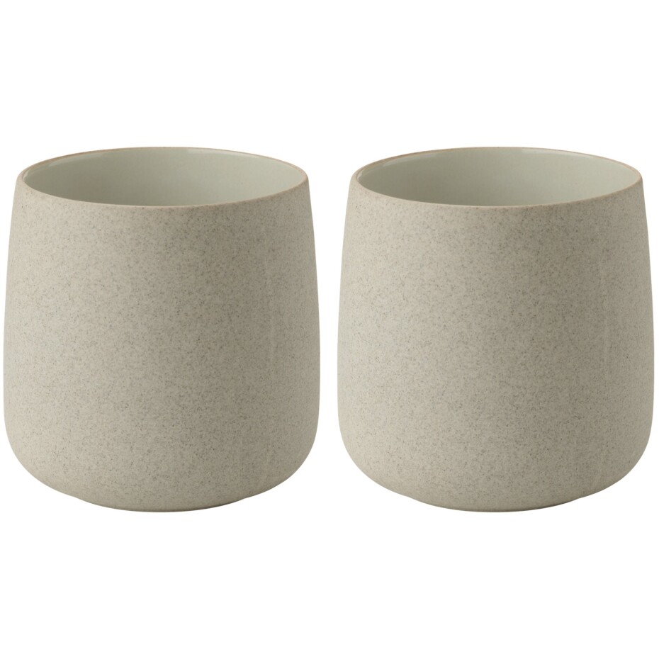 Šálek EMMA 220 ml, sada 2 ks, šedá, kamenina, Stelton - main (0)