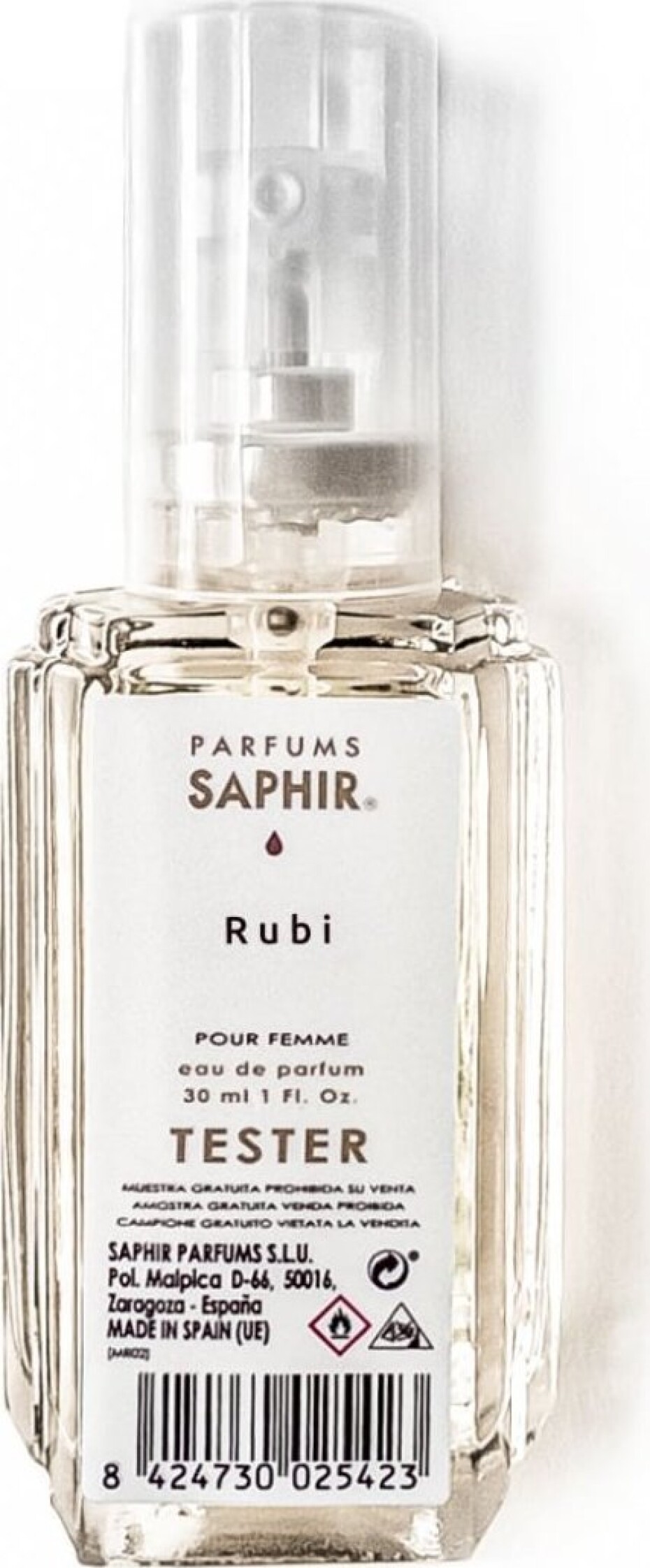 SAPHIR - Rubi Parfémovaná voda Velikost: 30 ml tester - main (0)