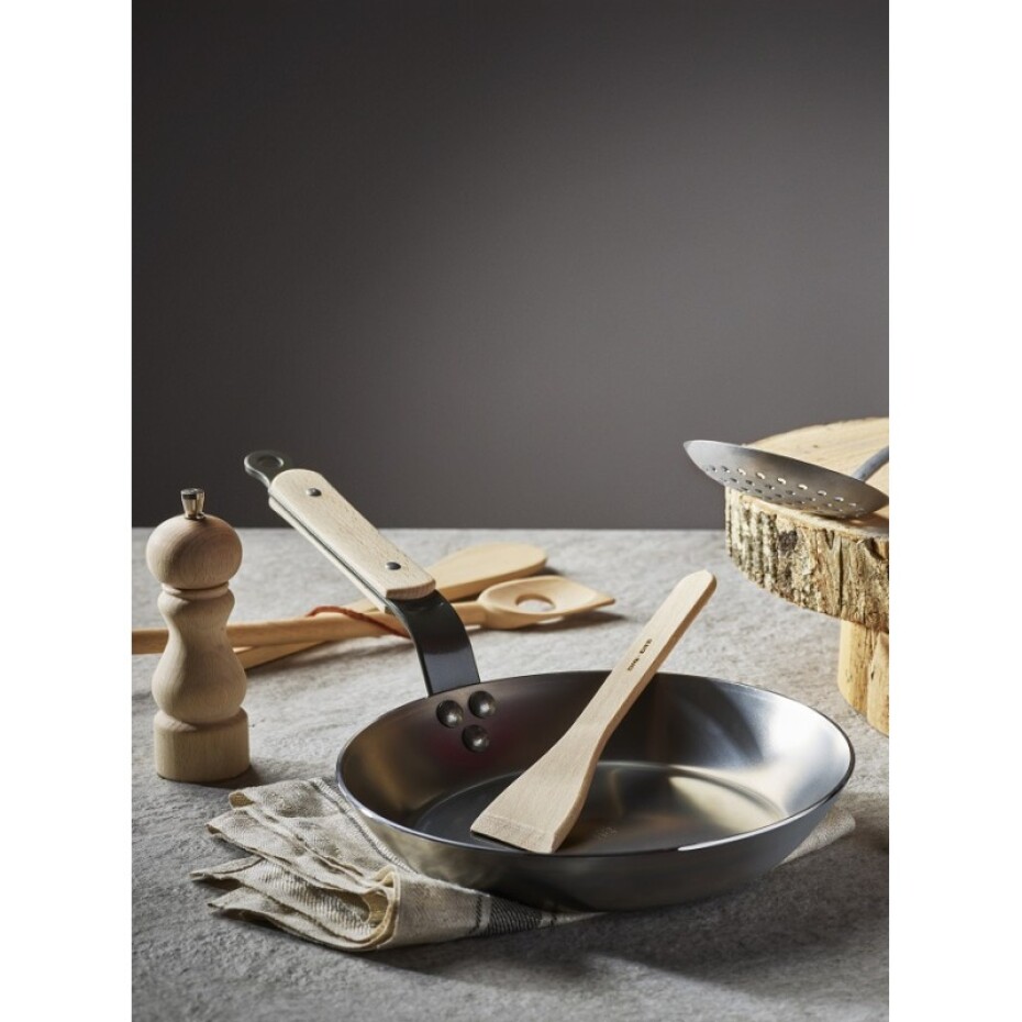 Pánev na soté MINERAL B BOIS 24 cm, dřevěná rukojeť, de Buyer - main (2)