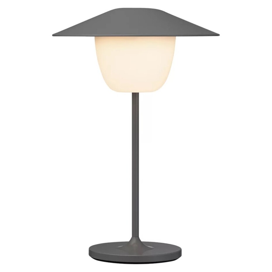 Přenosná stolní lampa ANI MINI 21 cm, LED, teplá šedá, hliník, Blomus - main (5)